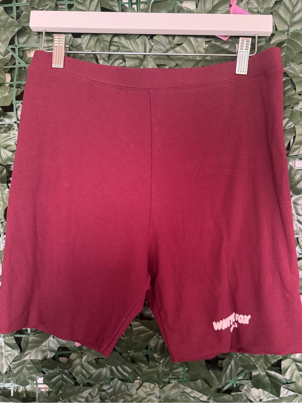 NWT White Fox Offstage Ribbed Bike Shorts XL